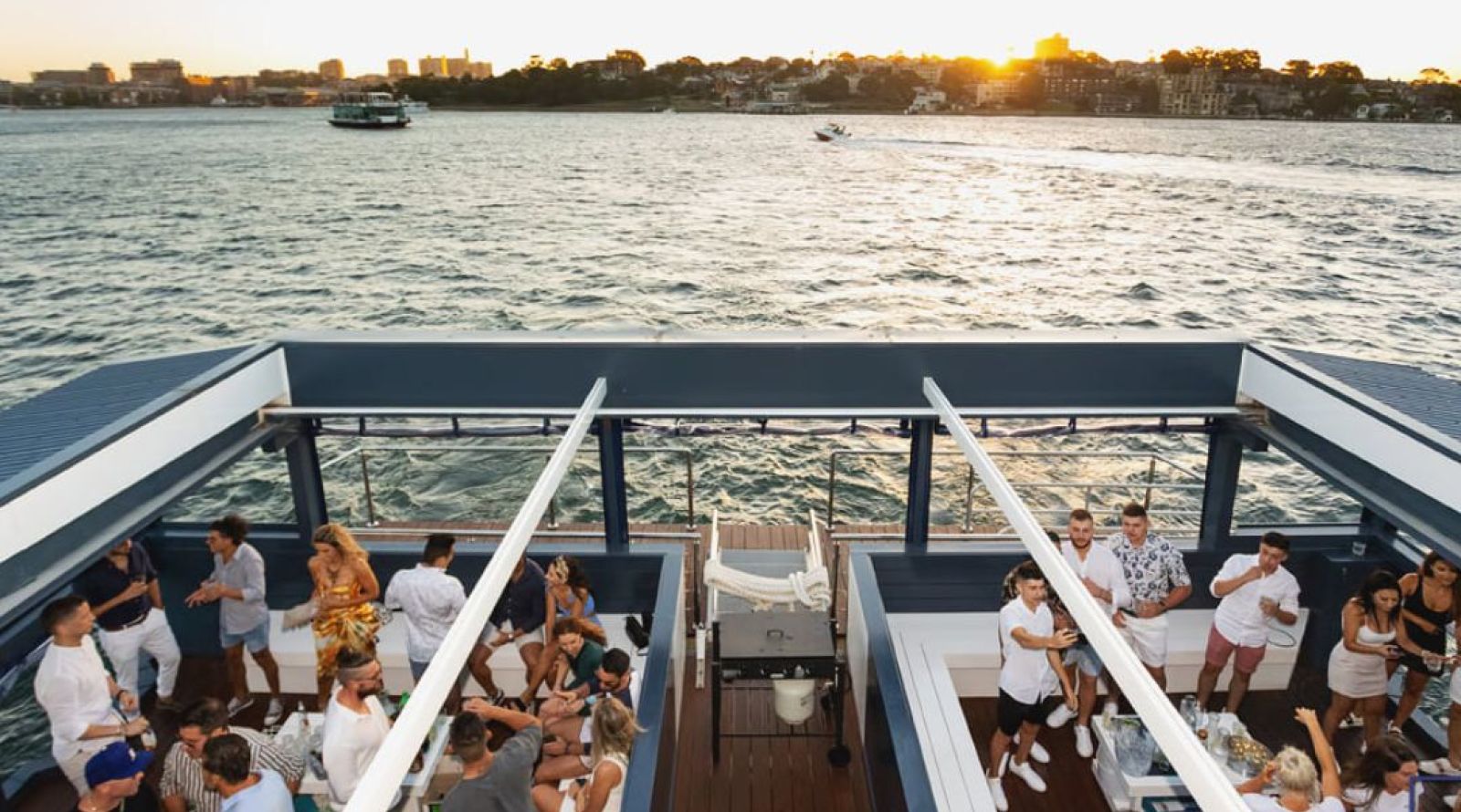 Le Bleu - Sydney Boat Hire - Birds Eye View