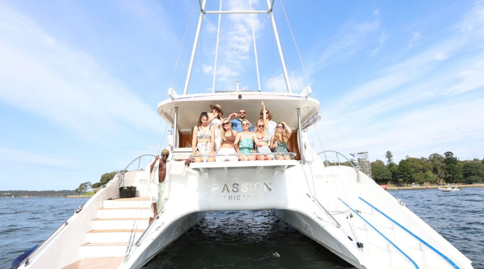 Passion Boat Hire Sydney - Rear View