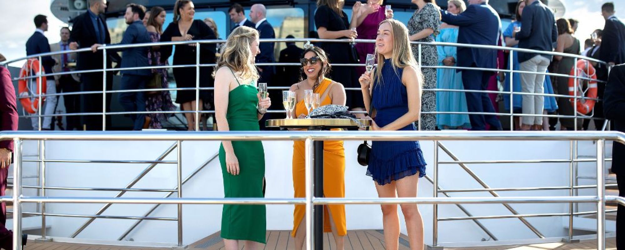 The Jackson - Sydney Superyacht hire - open air front deck